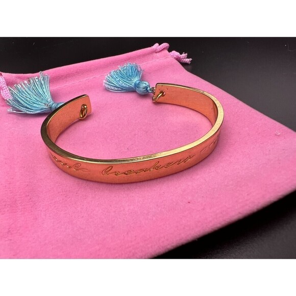 Lilly Pulitzer Rule Breakers Only Cuff Bracelet - Picture 1 of 4